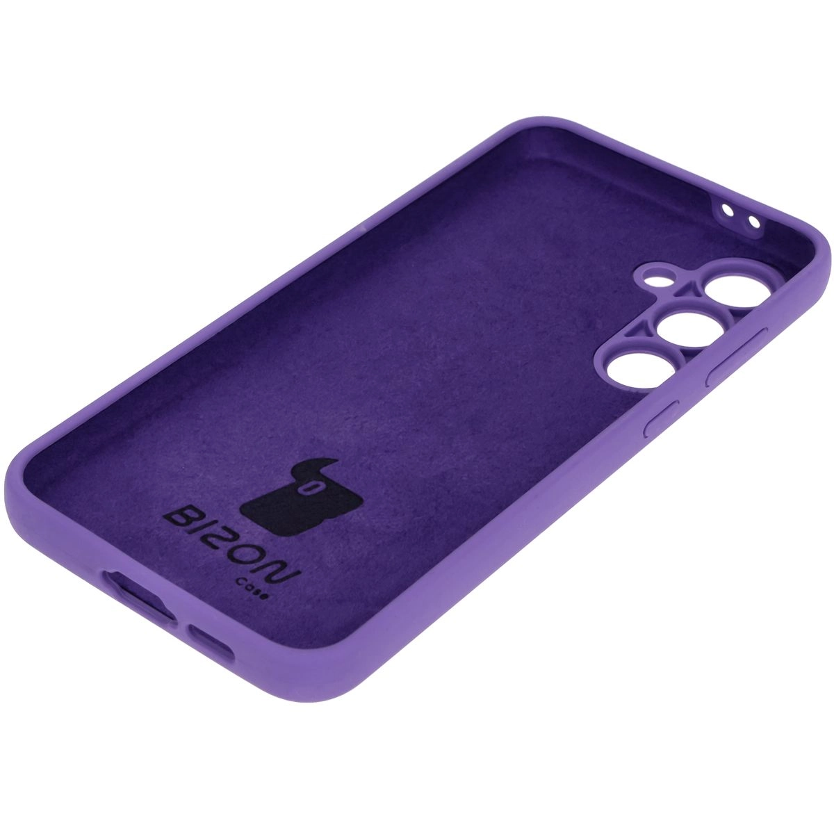 Etui Bizon Silikonowe Soft do Galaxy S24 FE Fioletowy