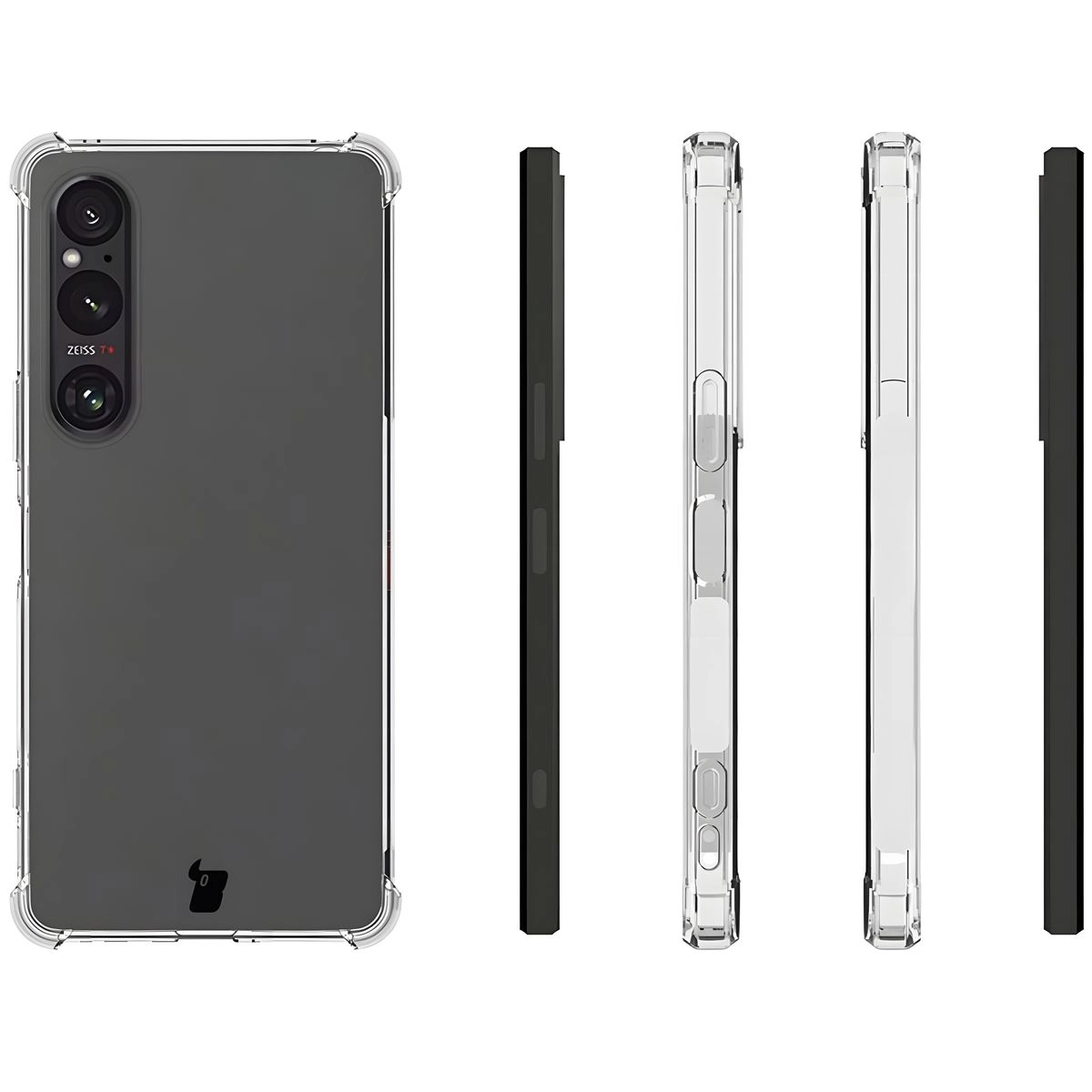 Etui Bizon Elastyczne Salpa do Xperia 1 VI Przezroczysty