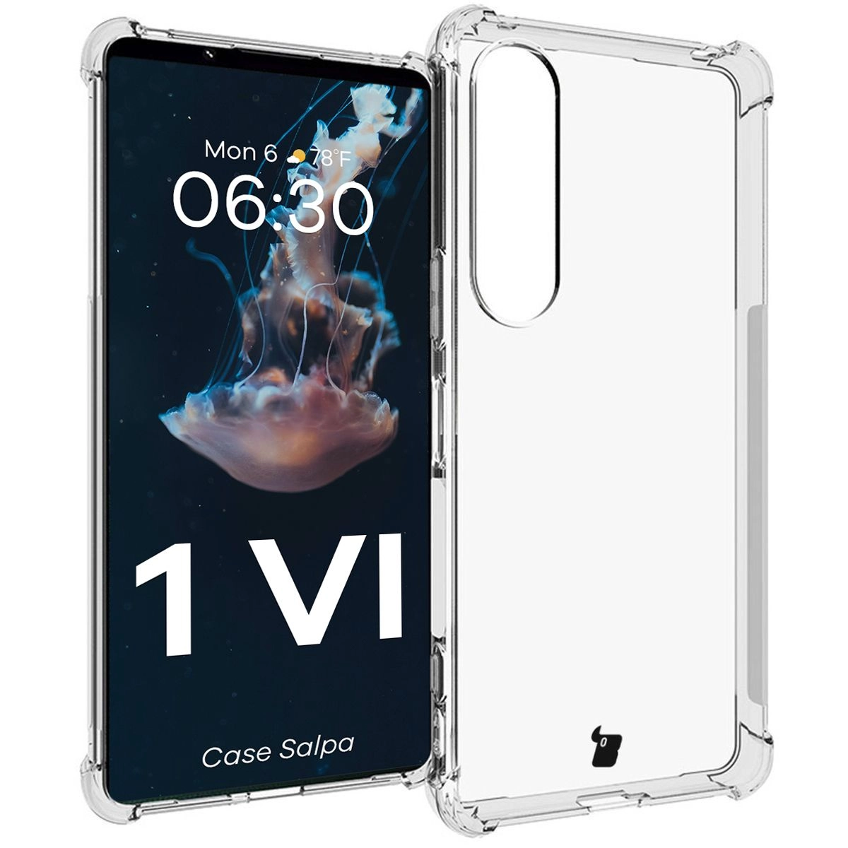 Etui Bizon Elastyczne Salpa do Xperia 1 VI Przezroczysty