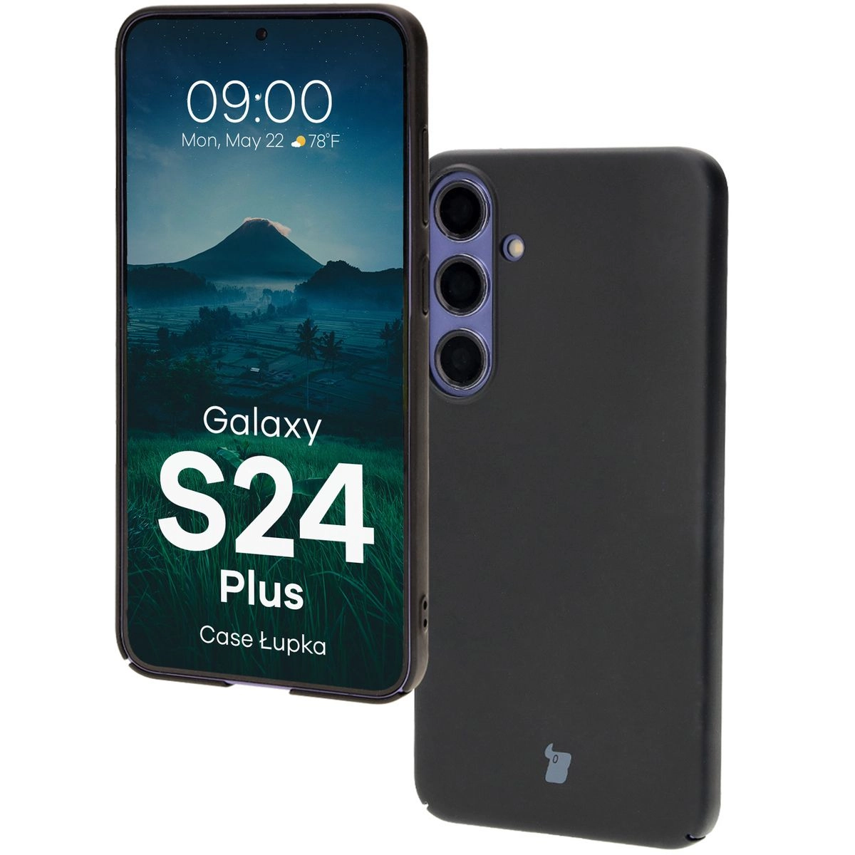 Etui Bizon Łupka do Galaxy S24 Plus Czarny