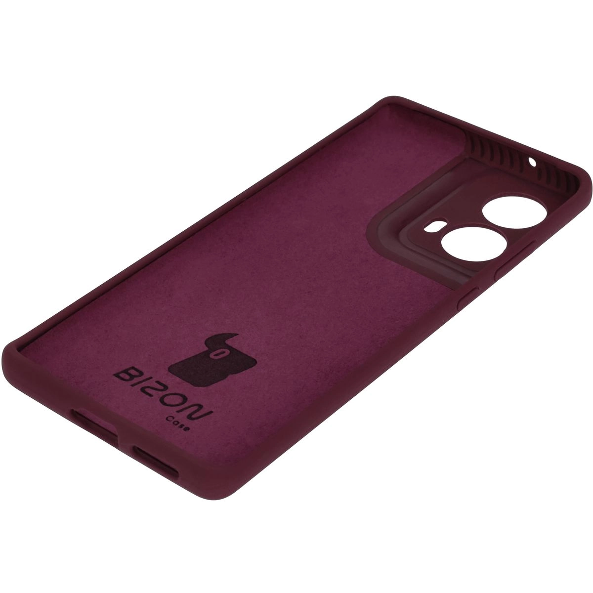 Etui Bizon Silikonowe Soft do Motorola Moto G85 5G Ciemno-fioletowy