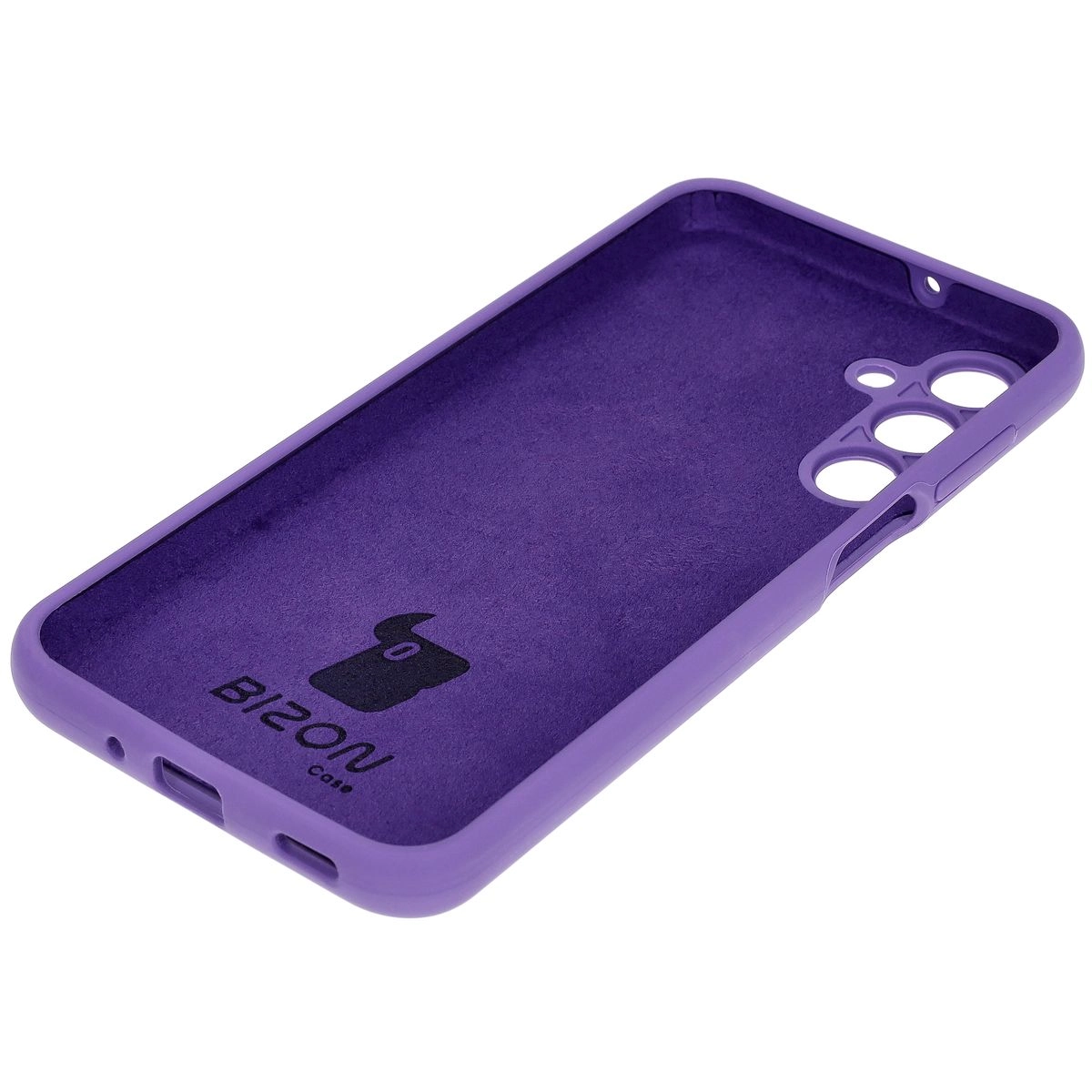 Etui Bizon Silikonowe Soft do Galaxy A16 4G/5G Fioletowy