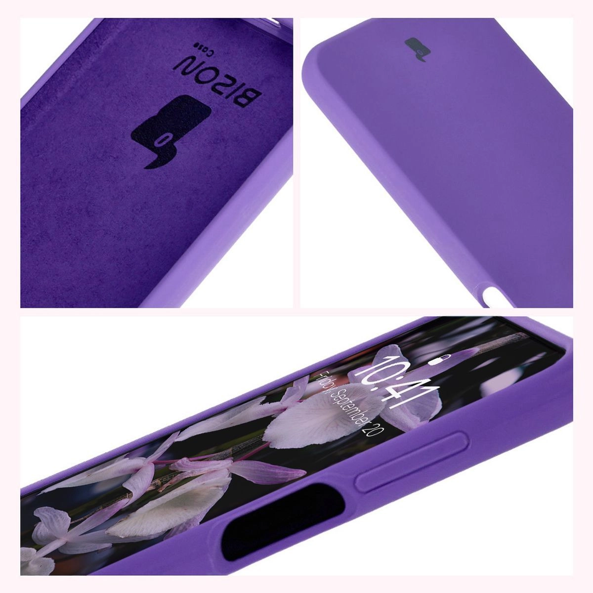 Etui Bizon Silikonowe Soft do Galaxy A16 4G/5G Fioletowy