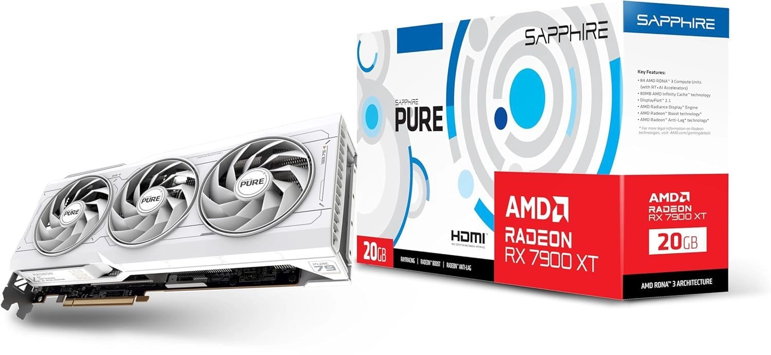 Karta graficzna Sapphire technology Pure Radeon RX 7900 XT 20GB GDDR6 320bit FSR