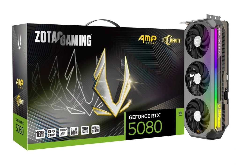 Karta graficzna Zotac Gaming GeForce RTX 5080 AMP Extreme INFINITY 16GB GDDR7 256bit DLSS 4