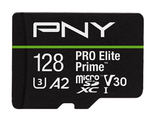 Karta pamięci PNY microSDXC PRO Elite Prime 128GB 200/150 MB/s V30 A2