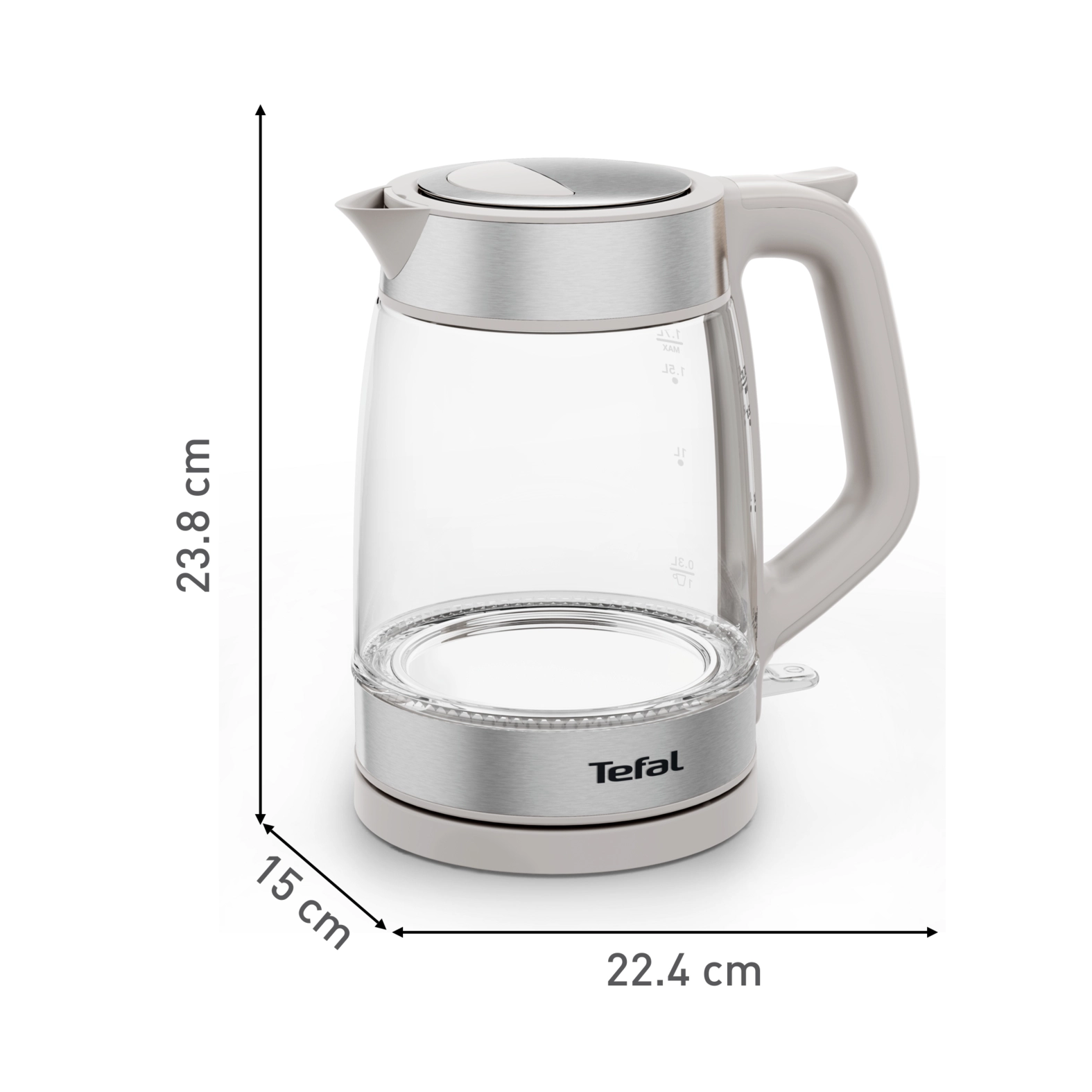 Czajnik Tefal Glass Kettle KI605B30 1,7l 2200W