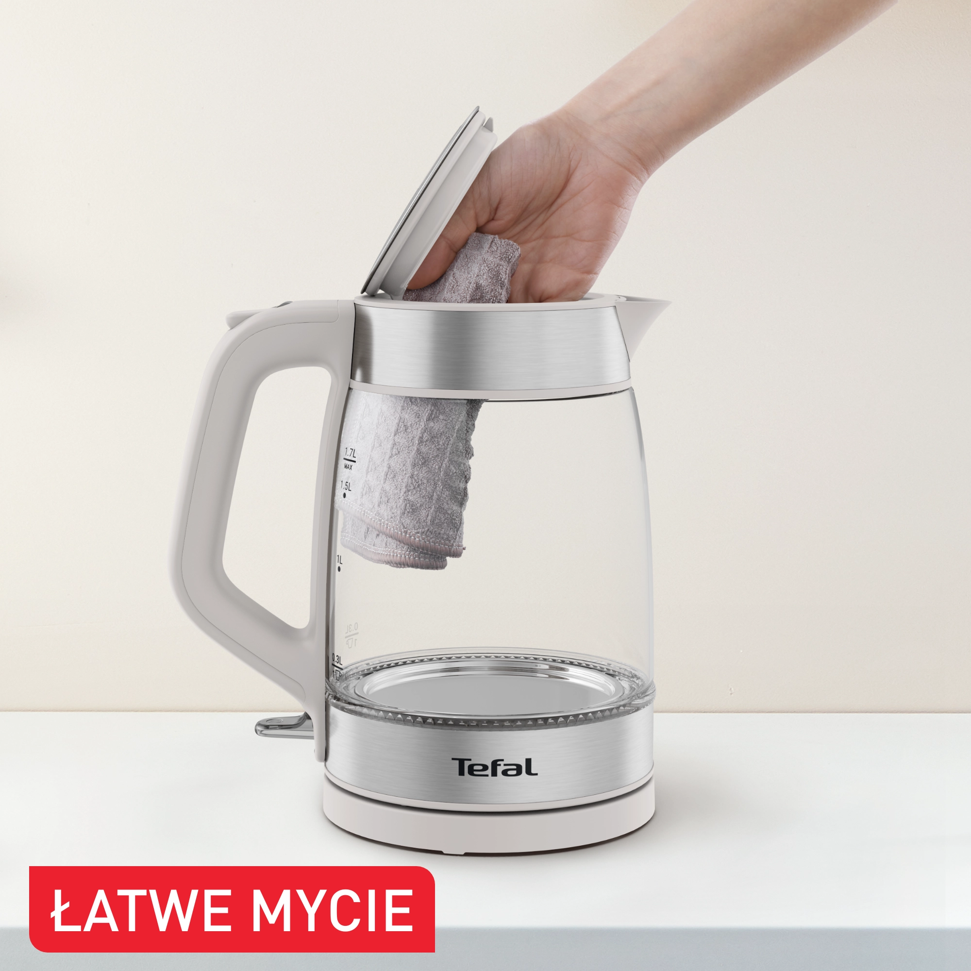 Czajnik Tefal Glass Kettle KI605B30 1,7l 2200W