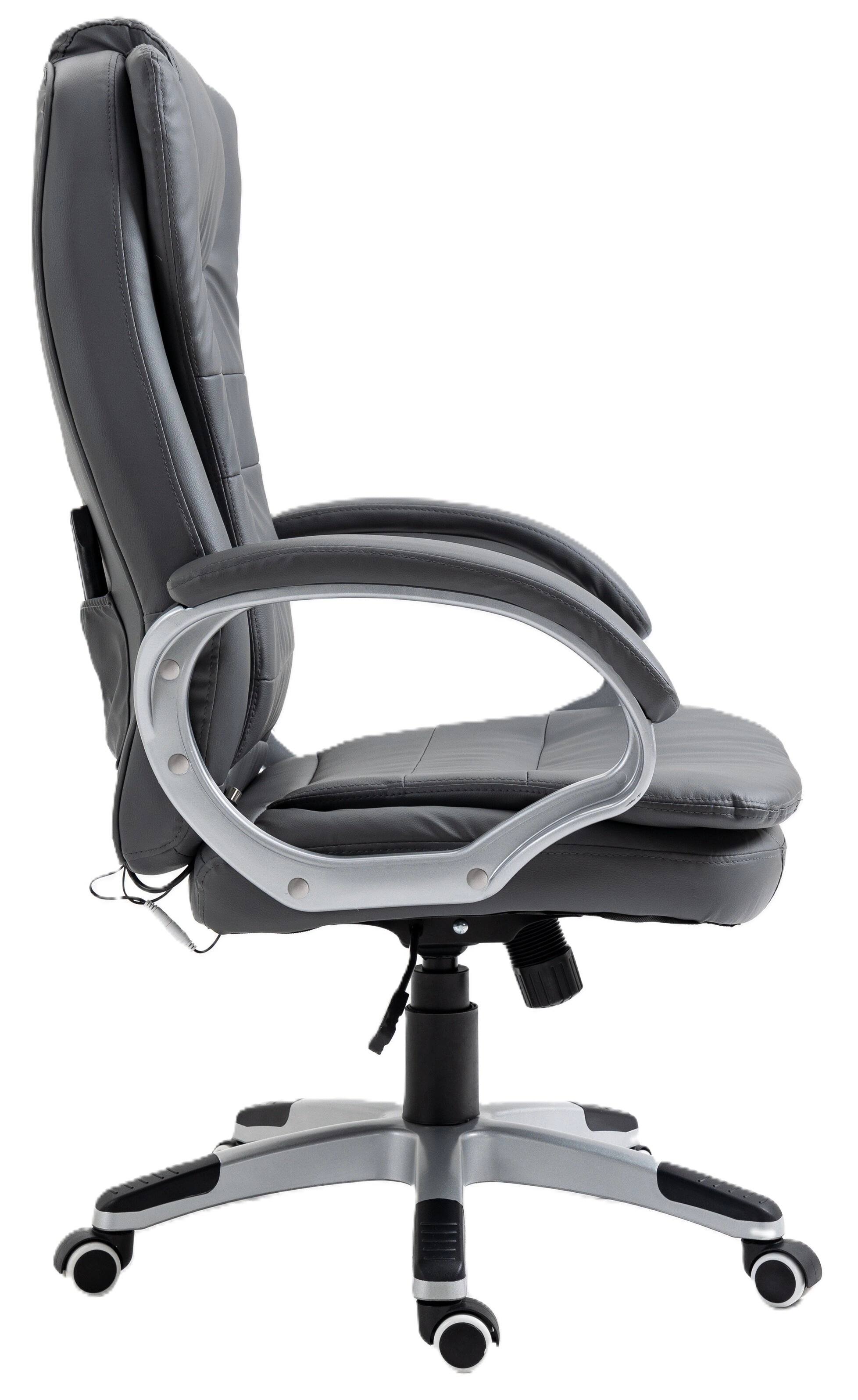Fotel ActiveJet YK7304 Biurowy do 120kg Skóra ECO Szary