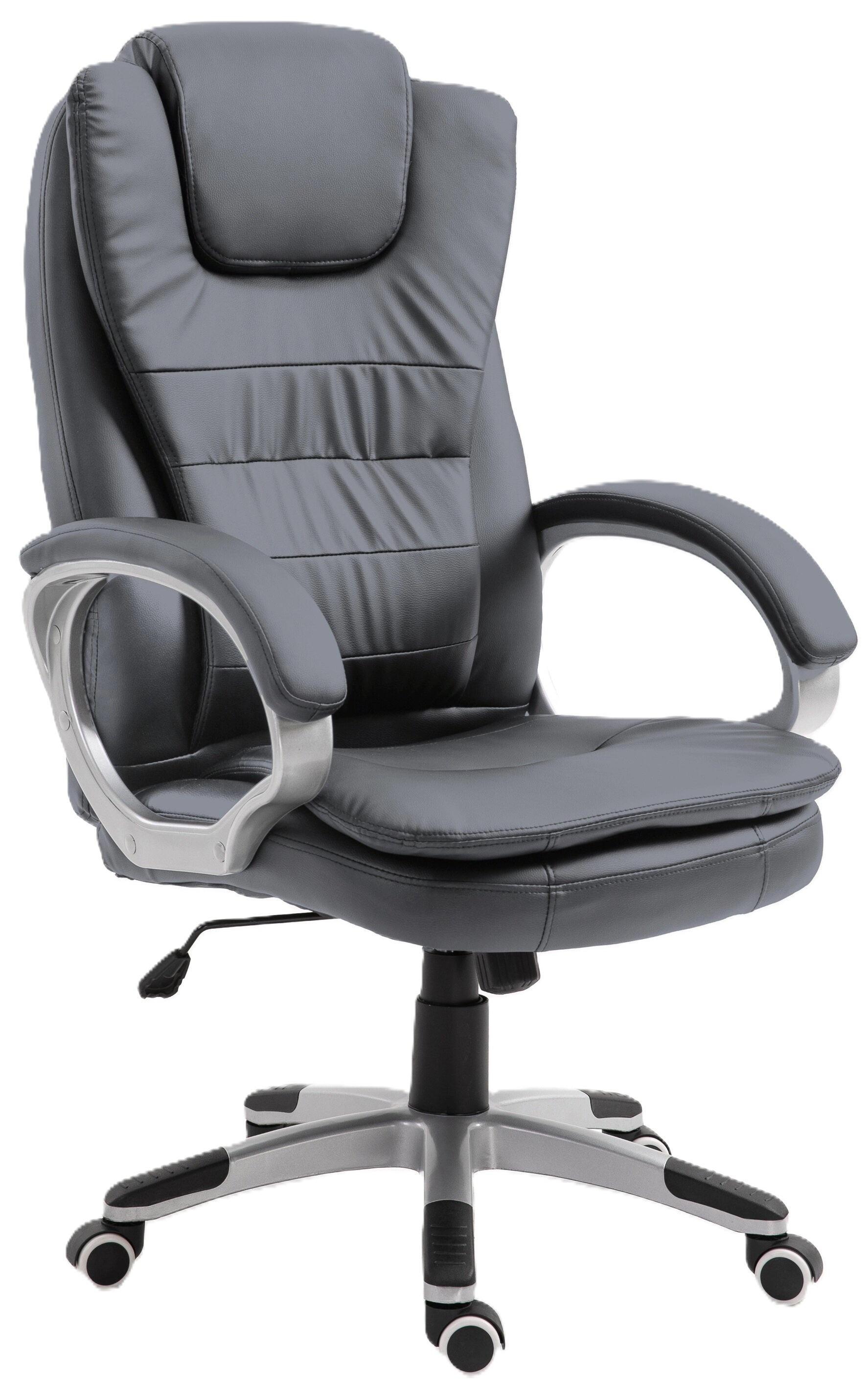 Fotel ActiveJet YK7304 Biurowy do 120kg Skóra ECO Szary