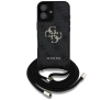 Etui Guess 4G Big Logo Cord Stap Crossbody do iPhone 16 Czarny