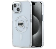Karl Lagerfeld  IML Metal Karl Head MagSafe do iPhone 15 Biały