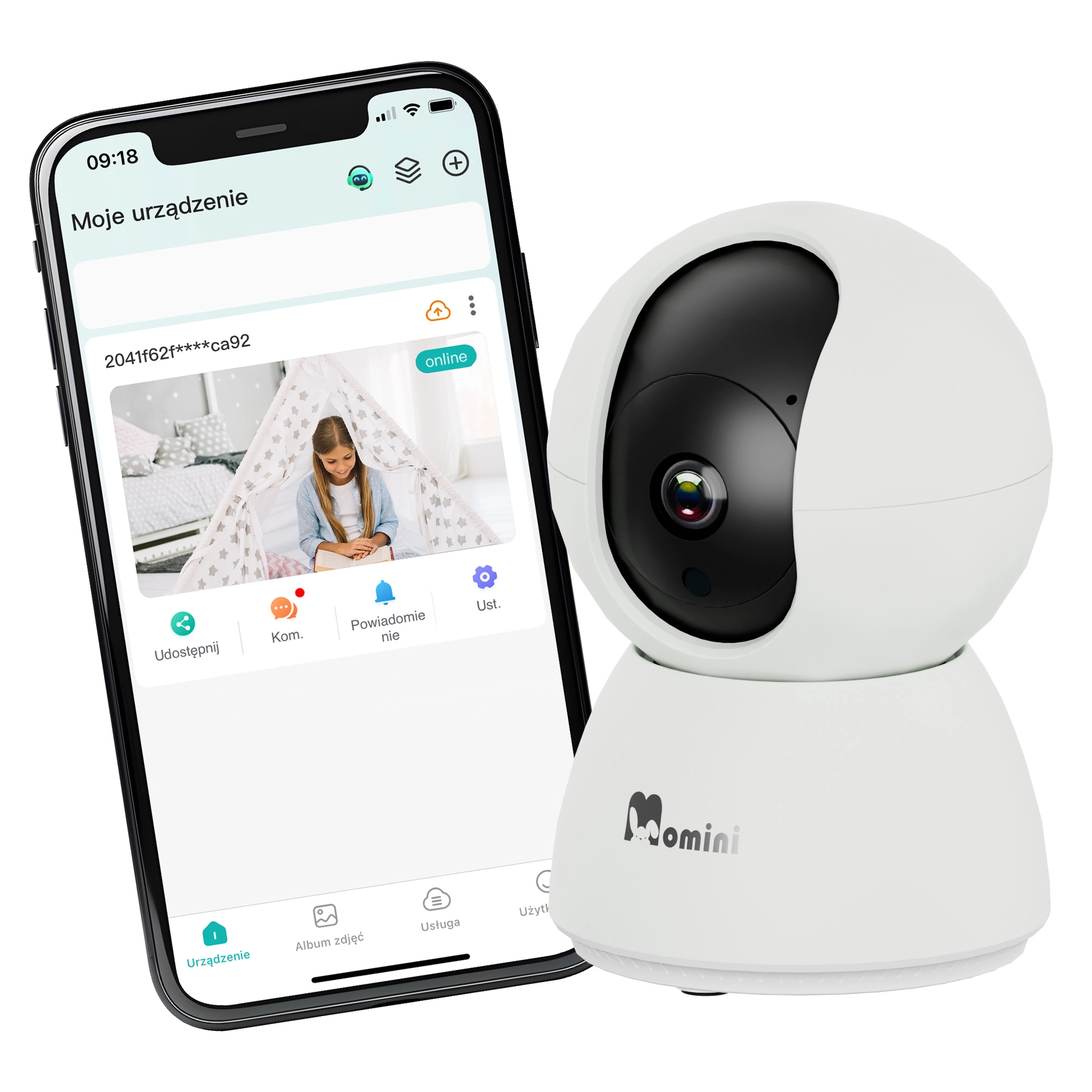 Niania elektroniczna Momini KidLook