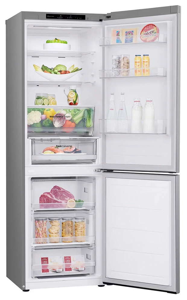 Lodówka LG GBV3100EPY Pełny No Frost 186cm Szuflada z kontrolą wilgotności Srebrny