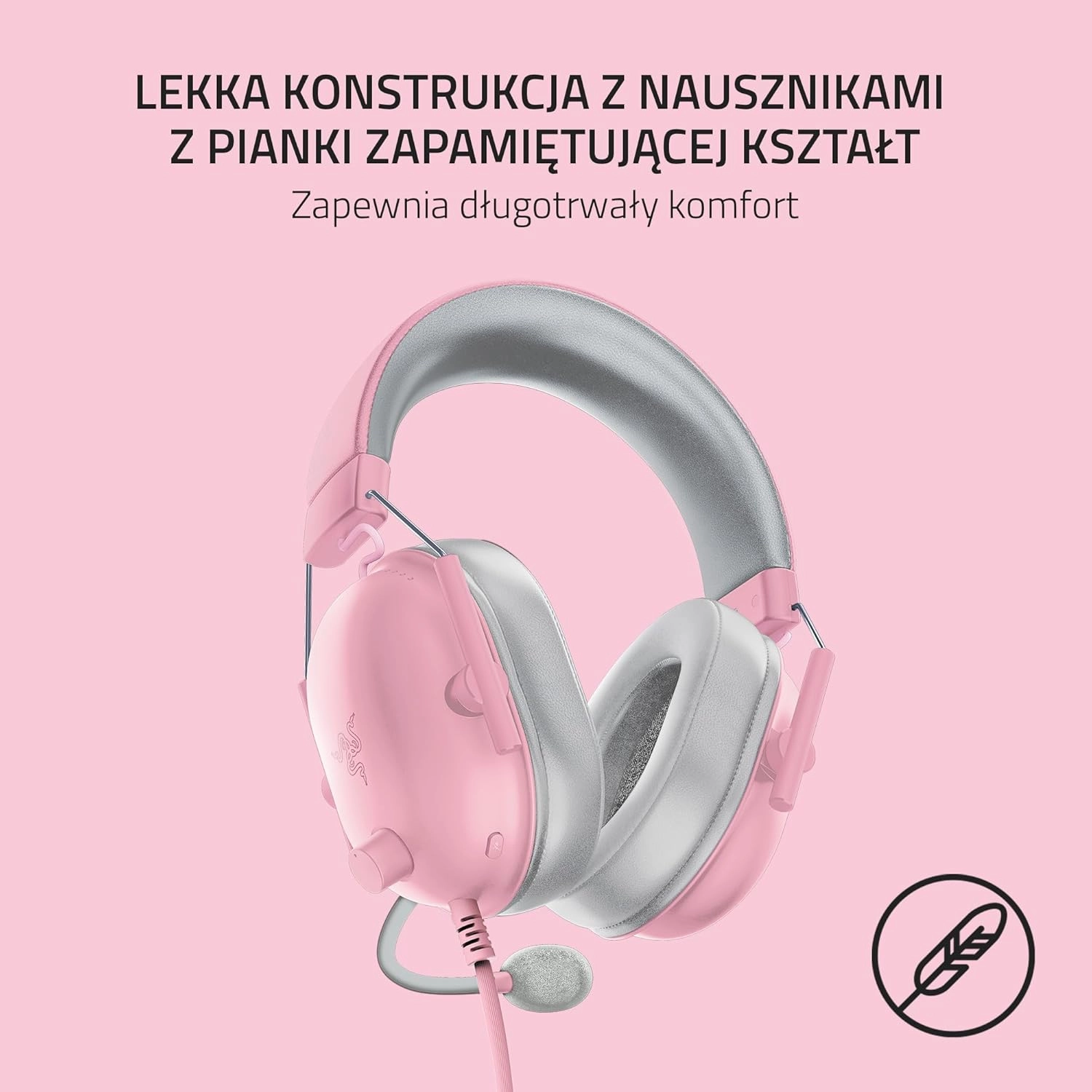 Słuchawki przewodowe z mikrofonem Razer BlackShark V2 X PlayStation Nauszne Quartz