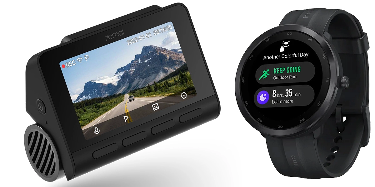 Wideorejestrator 70MAI A810 4K + Smartwatch Maimo R WT2001