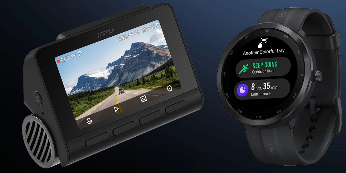 Wideorejestrator 70MAI A810 4K + Smartwatch Maimo R WT2001