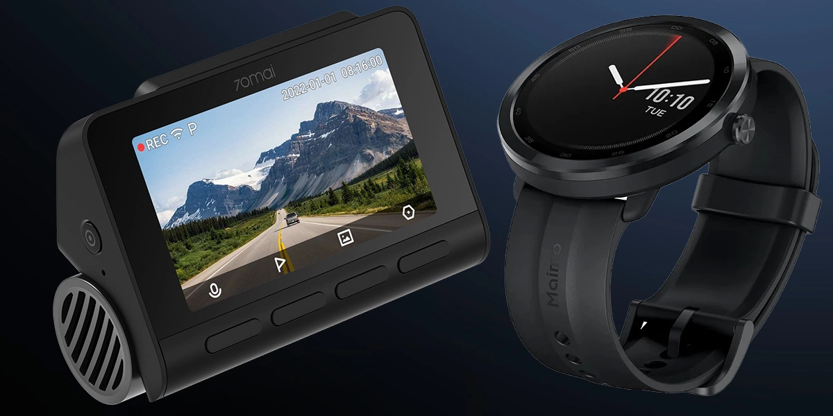 Wideorejestrator 70MAI A810 4K + Smartwatch Maimo R WT2001