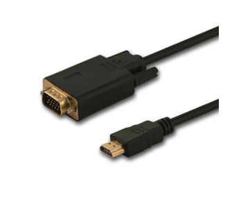 Adapter Savio CL-103 HDMI-VGA 1,8m