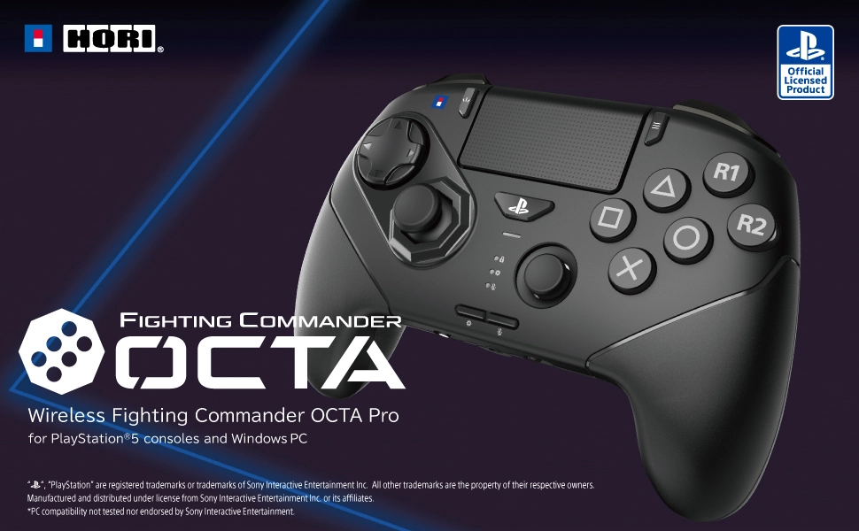 Pad Hori Wireless Fighting Commander OCTA Pro do PS5, PS4, PC Bezprzewodowy