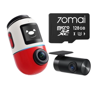 Wideorejestrator 70MAI X800 4K Dual Set +karta pamięci 128GB