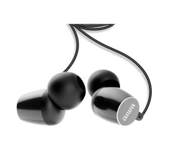 Słuchawki przewodowe Aiwa ESTM-20BK Dokanałowe Czarny
