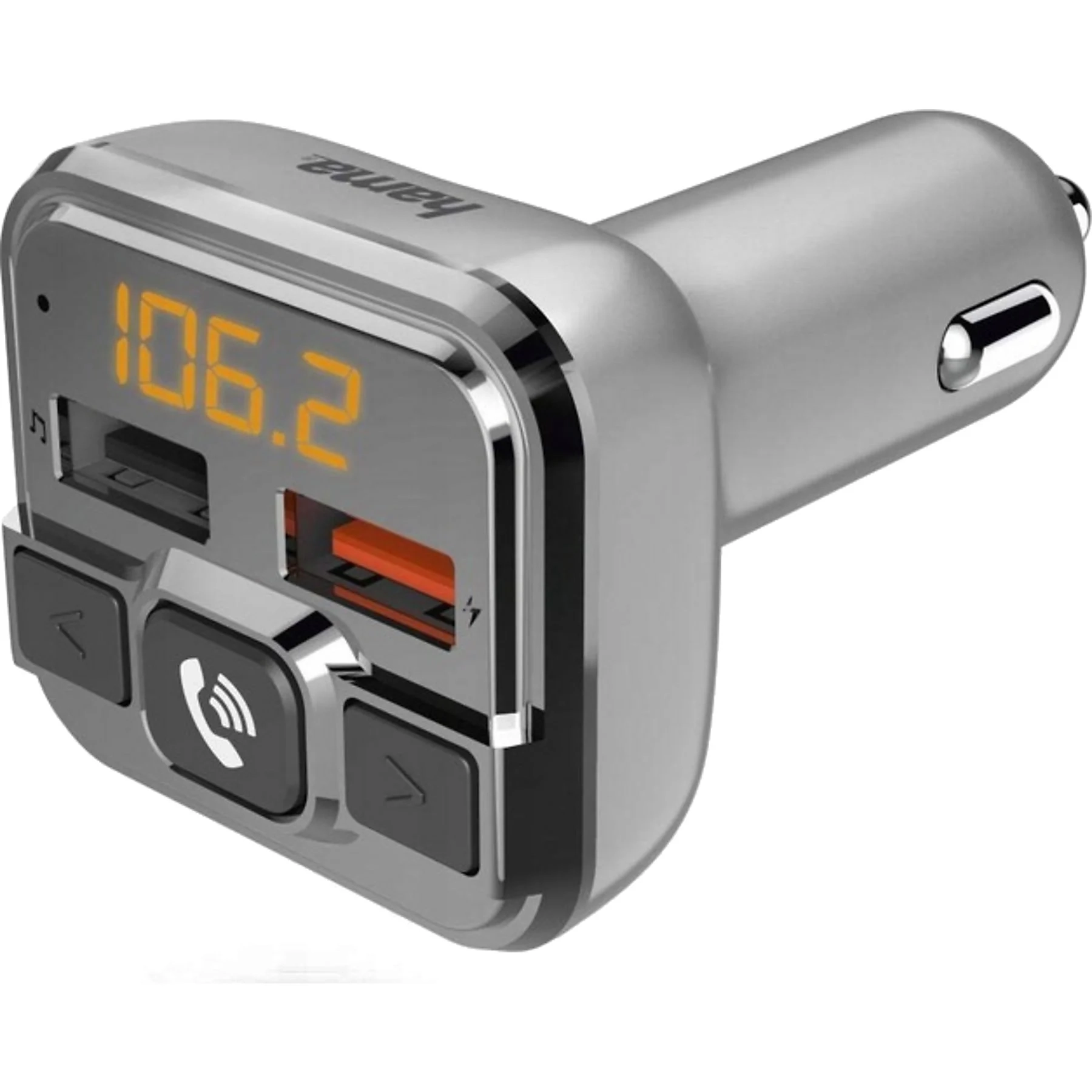 Transmiter FM Hama 14165 2xUSB Srebrny