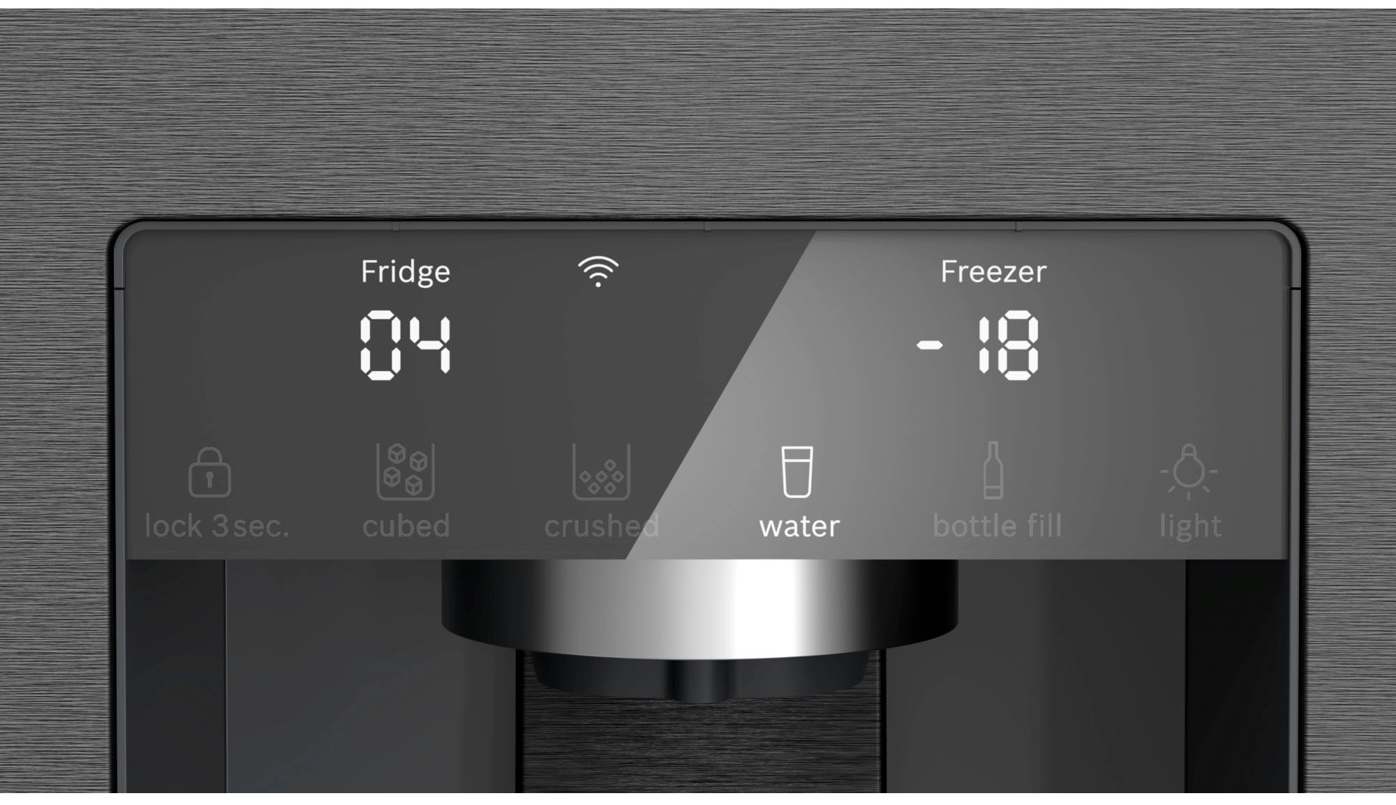 Lodówka Bosch Serie 6 KFI96AXEA Pełny No Frost 183cm Kostkarka Zdalne sterowanie Czarna stal szczotkowana