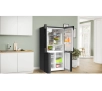Lodówka Bosch Serie 6 KFI96AXEA Pełny No Frost 183cm Kostkarka Zdalne sterowanie Czarna stal szczotkowana