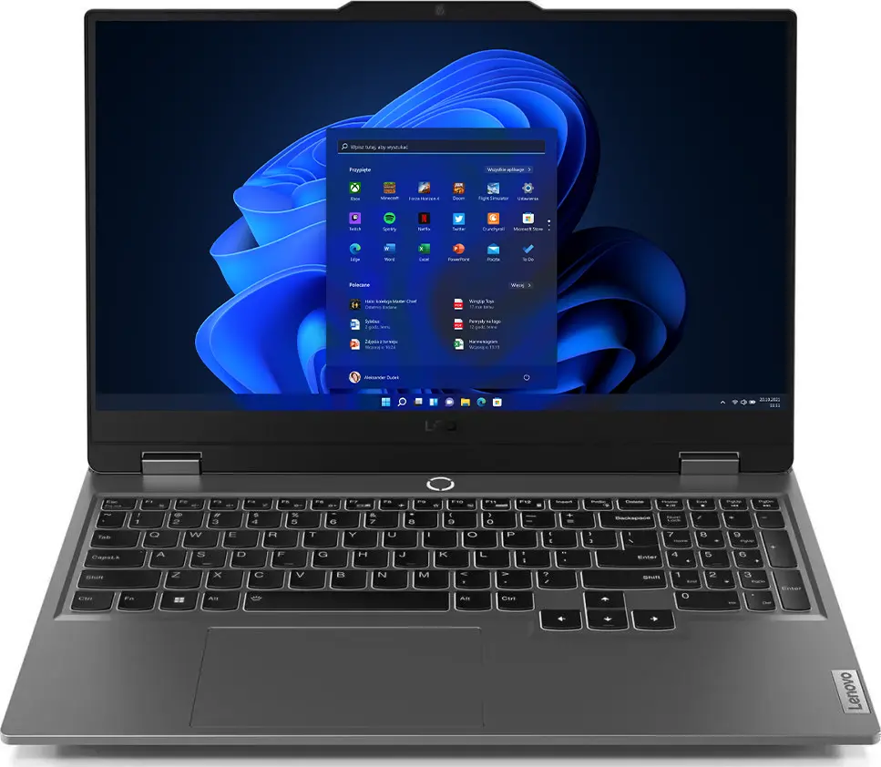 Laptop gamingowy Lenovo LOQ 15ARP9 15,6" 144Hz R5 7235HS 24GB RAM 512GB Dysk SSD RTX3050 Win11 Szary