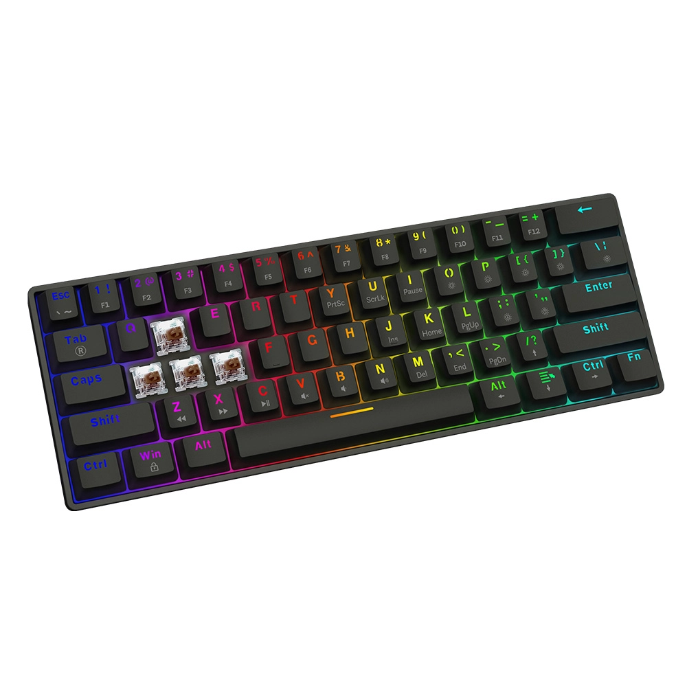 Klawiatura mechaniczna Savio Blackout X2 Outemu Brown Hot Swap Czarny