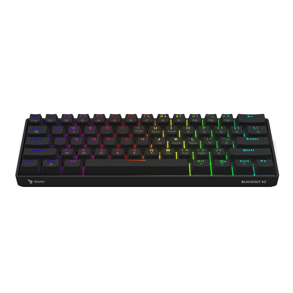 Klawiatura mechaniczna Savio Blackout X2 Outemu Brown Hot Swap Czarny