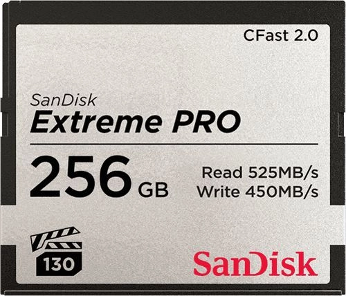 Karta pamięci SANDISK Extreme PRO CFast 2.0 256GB 525MB/s