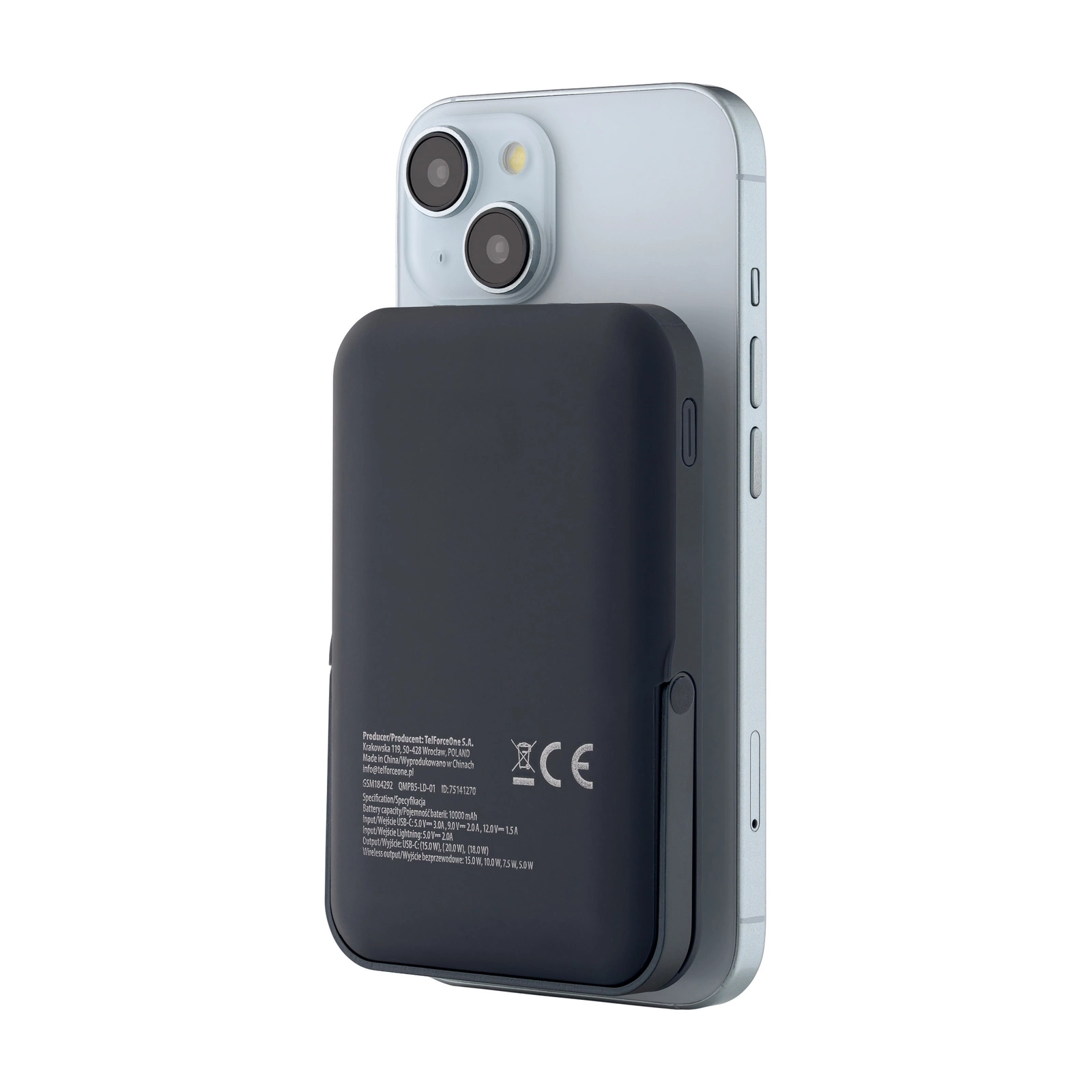 Powerbank QUALO QMPB5-LD-01 10000mAh 18W Czarny