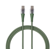 QUALO USB-C do USB-C 1,5m 3A Zielony