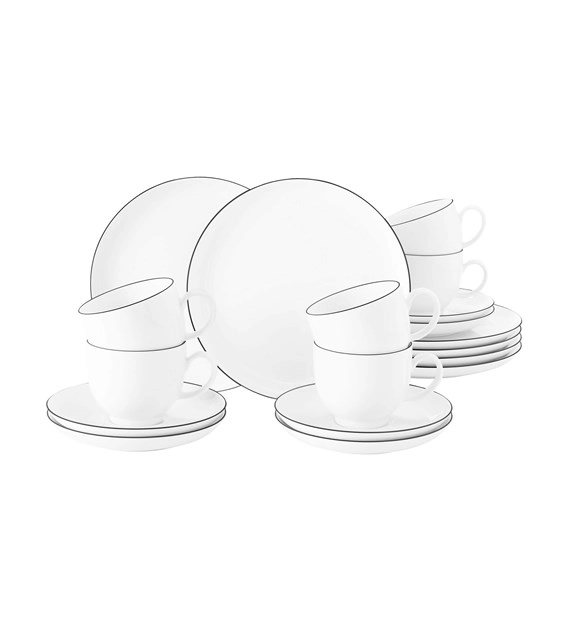 Zestaw do kawy Seltmann Lido Black Line 18 elementów