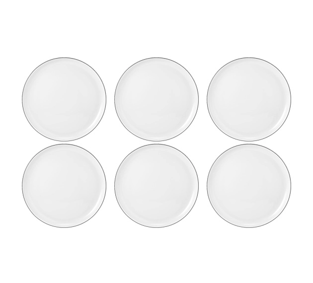 Zestaw talerzy Seltmann Lido Black Line 6 elementów 26cm