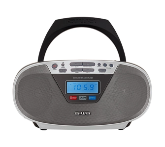 Radioodtwarzacz Aiwa Boombox BBTU-400SL Bluetooth Srebrny