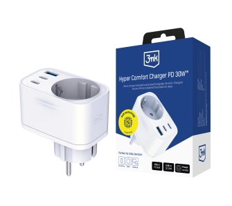 Ładowarka sieciowa 3mk Comfort Charger GaN 30W QC PD PPS USB