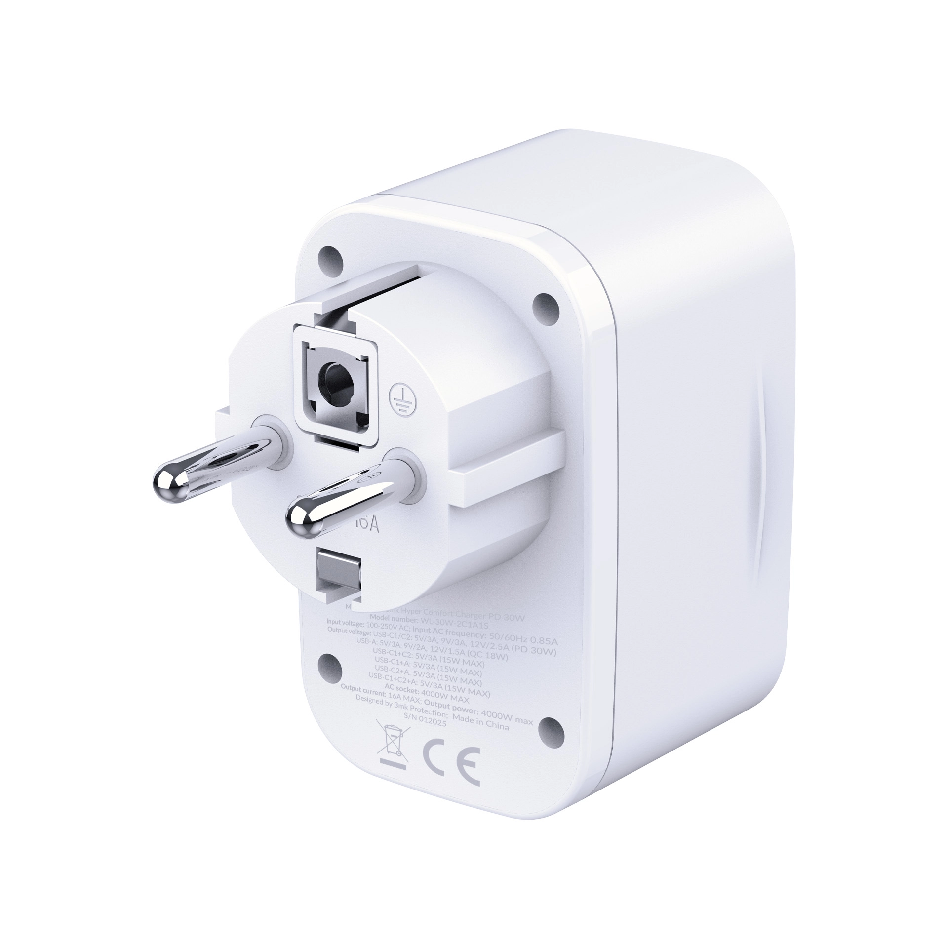 Ładowarka sieciowa 3mk Comfort Charger GaN 30W QC PD PPS USB