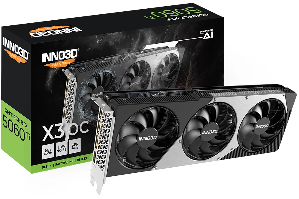 Karta graficzna Inno3D GeForce RTX 5060 Ti X3 OC 8GB GDDR7 128bit DLSS 4