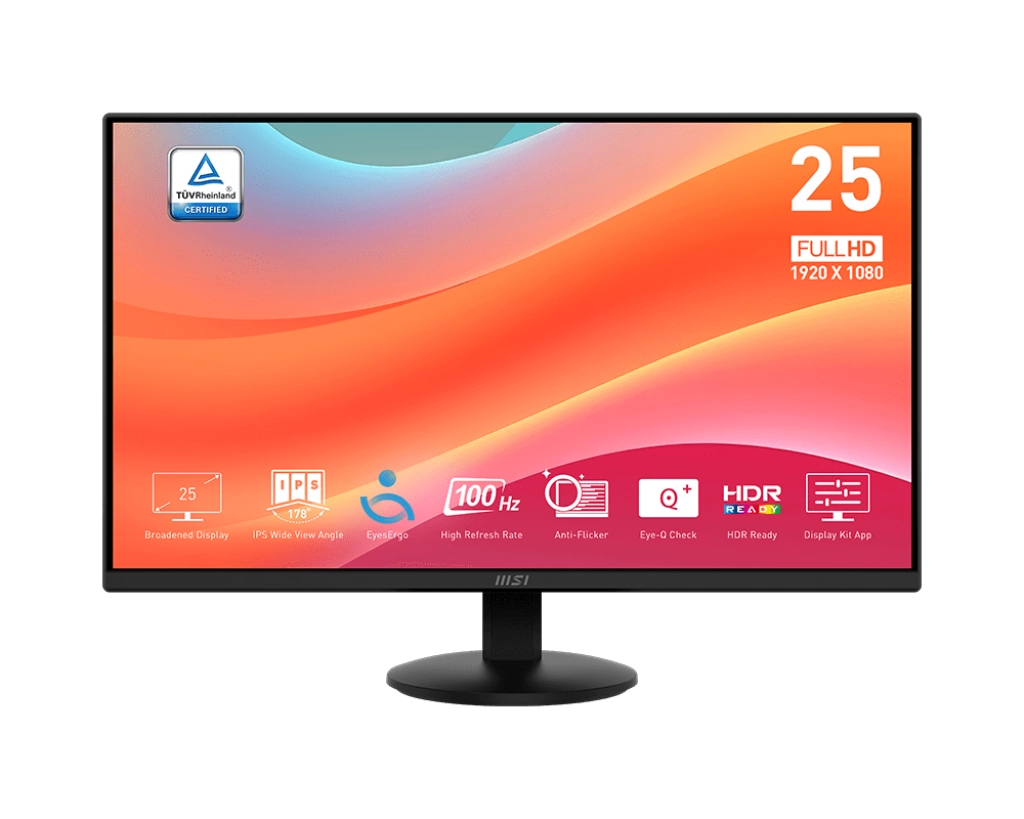 Monitor MSI PRO MP252L 24,5" Full HD IPS 100Hz 1ms MPRT