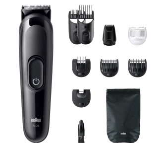 Trymer Braun AIO3560 8 nasadek 50min