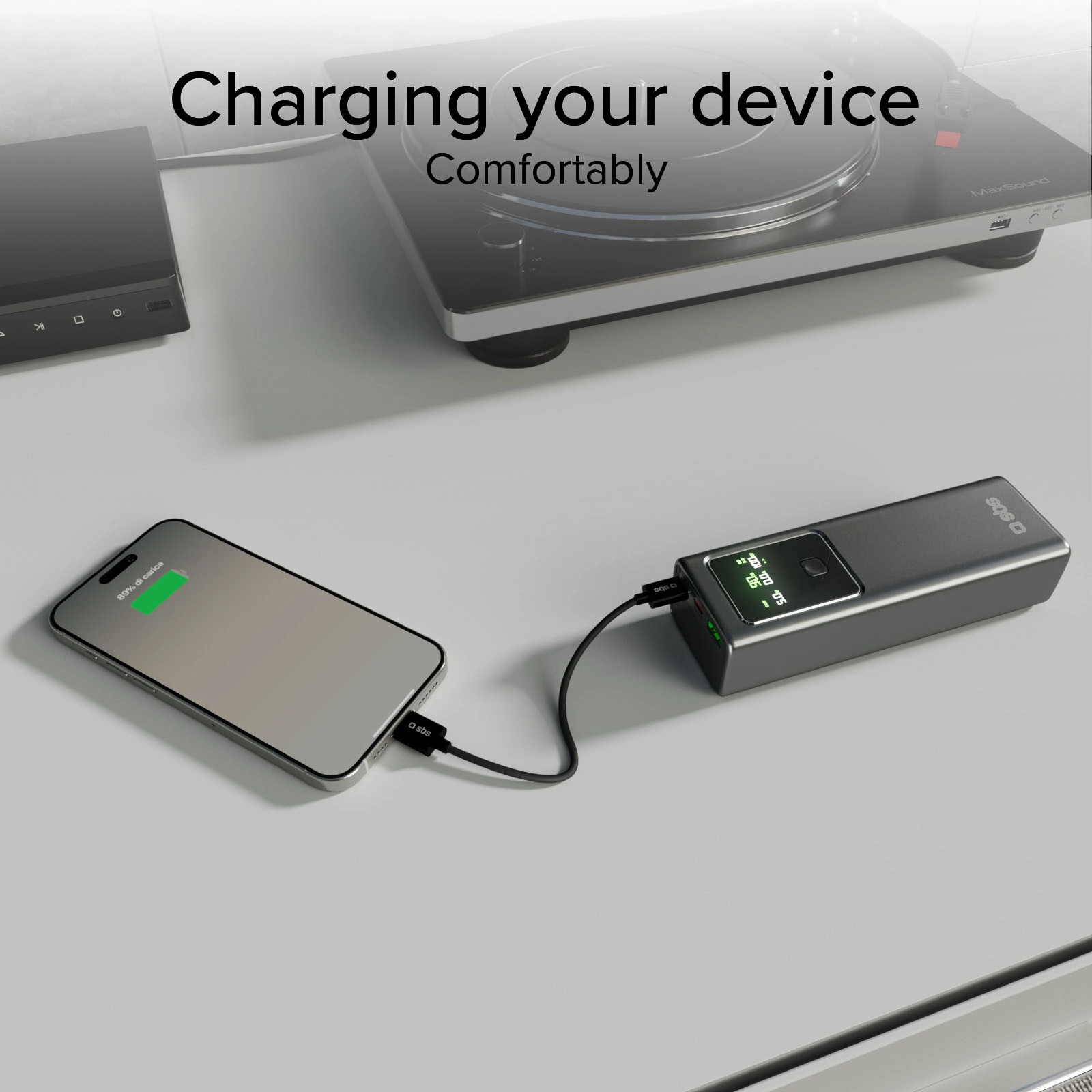 Powerbank SBS TTBB20000LCDPD100 LCD Power Bank 20000mAh PD 100W