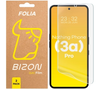 Folia ochronna Bizon matowa Film Sun do Nothing Phone 3a Pro 2 sztuki