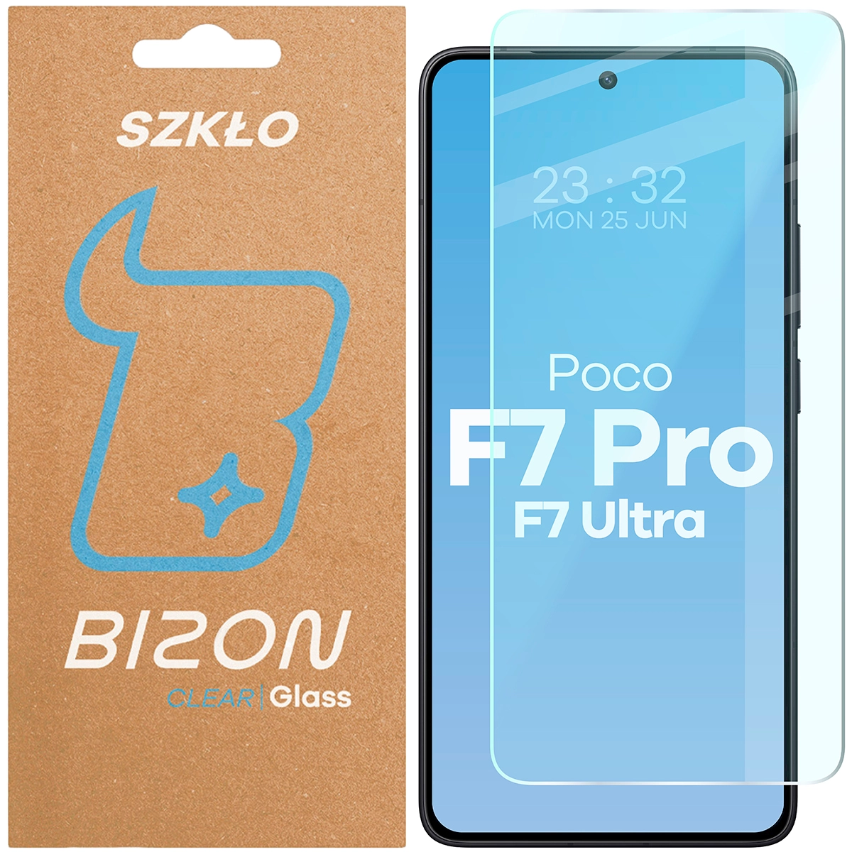 Szkło hartowane Bizon Clear 2 do Xiaomi Poco F7 Pro / F7 Ultra