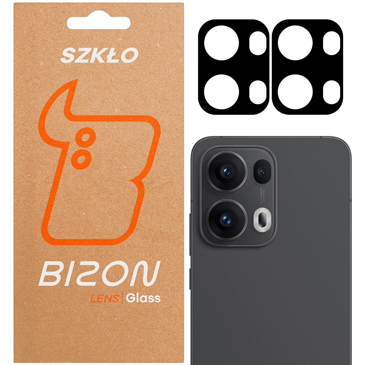 Szkło ochronne Bizon na aparat Silk Lens do Oppo Reno13 Pro 2 sztuki