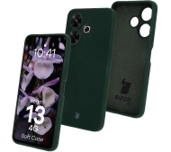 Bizon Silikonowe Soft do Xiaomi Redmi 13 4G Ciemnozielony