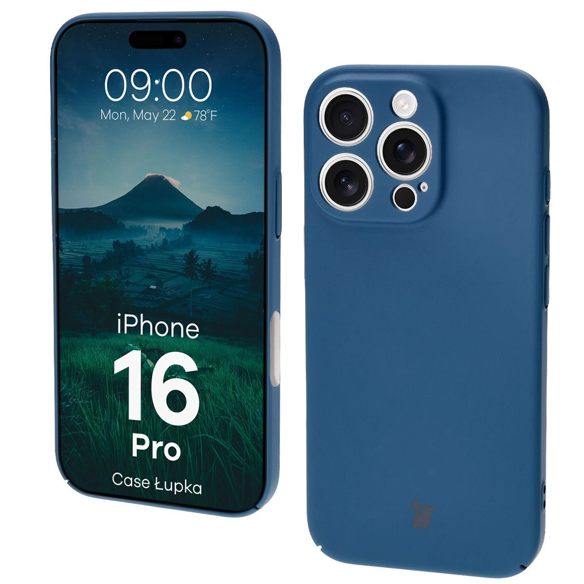 Bizon Łupka do  iPhone 16 Pro Niebieski