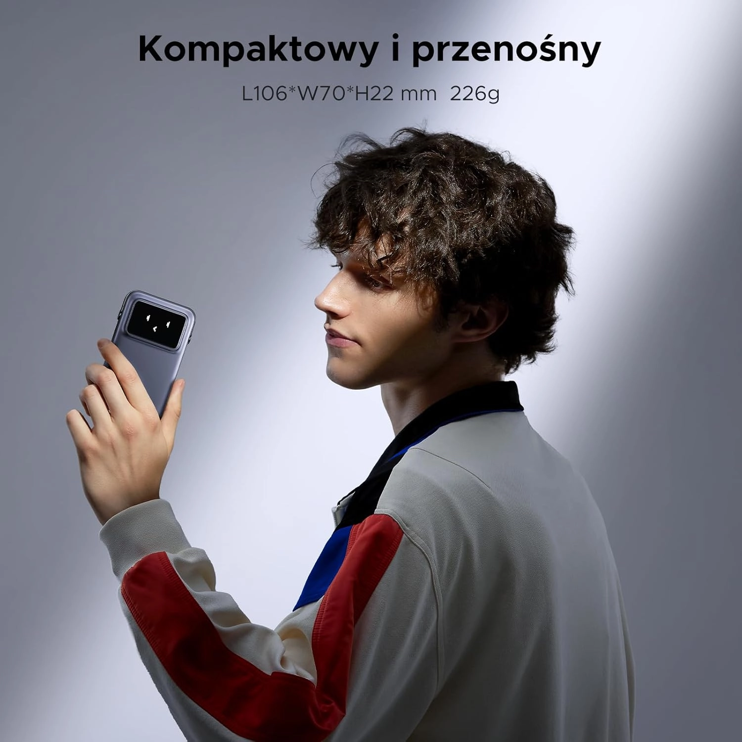 Powerbank UGREEN UNO PB572 Magnetyczny 10000mAh Qi 7,5W Fioletowy